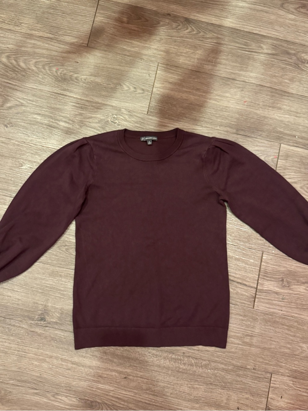 Adrianna Papell Women's Crewneck Sweater in Burgundy